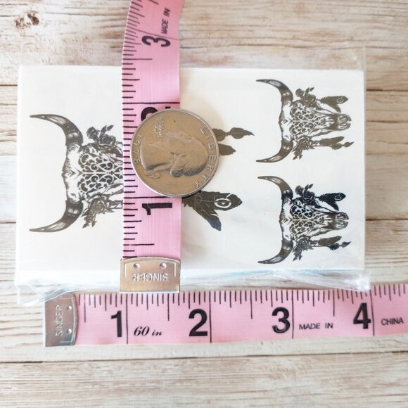 Temporary Tattoos Small Body Art Waterproof Stickers Black Party Favors Costumes - Picture 3 of 10